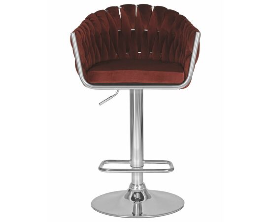 Набор 2 шт Стул барный DOBRIN MARCEL, винный велюр (MJ9-35), Вариант: винный велюр (MJ9-35), изображение 7 | Интернет магазин мебели и декора LifeDekor