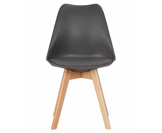 Набор 4 шт Стул обеденный DOBRIN JERRY SOFT, ножки светлый бук, цвет сиденья темно-серый (G-04), Вариант: ножки светлый бук, цвет сиденья темно-серый (G-04), изображение 7 | Интернет магазин мебели и декора LifeDekor