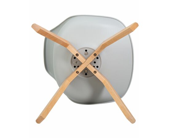 Набор 4 шт Стул обеденный DOBRIN JERRY SOFT, ножки светлый бук, цвет сиденья светло-серый (GR-01), Вариант: ножки светлый бук, цвет сиденья светло-серый (GR-01), изображение 9 | Интернет магазин мебели и декора LifeDekor