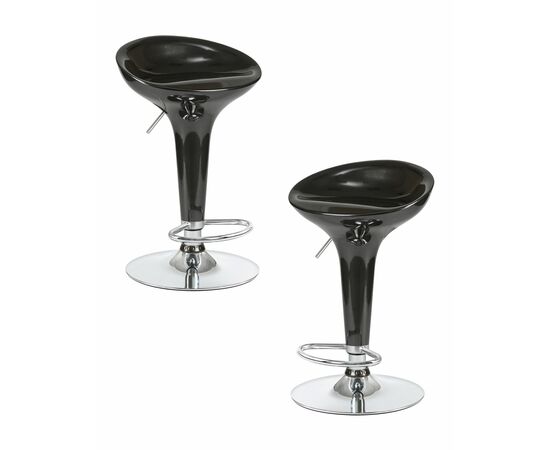 Набор 2 шт Стул барный DOBRIN BOMBA, чёрный, Вариант: чёрный | Интернет магазин мебели и декора LifeDekor