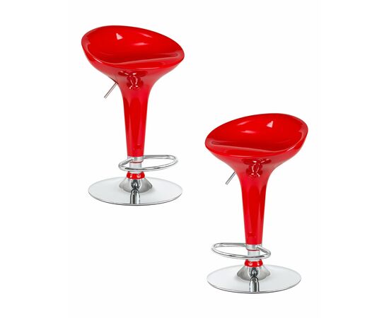 Набор 2 шт Стул барный DOBRIN BOMBA, красный, Вариант: красный | Интернет магазин мебели и декора LifeDekor