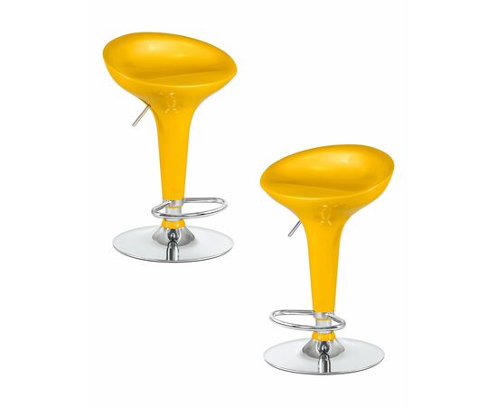 Набор 2 шт Стул барный DOBRIN BOMBA, жёлтый, Вариант: жёлтый | Интернет магазин мебели и декора LifeDekor