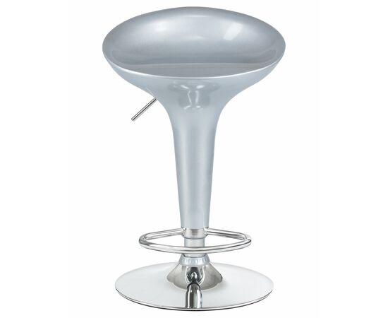 Набор 2 шт Стул барный DOBRIN BOMBA, серебряный металлик, Вариант: серебряный металлик, изображение 7 | Интернет магазин мебели и декора LifeDekor