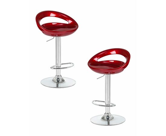 Набор 2 шт Стул барный DOBRIN DISCO, бордовый металлик, Вариант: бордовый металлик | Интернет магазин мебели и декора LifeDekor