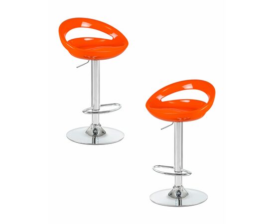Набор 2 шт Стул барный DOBRIN DISCO, оранжевый, Вариант: оранжевый | Интернет магазин мебели и декора LifeDekor