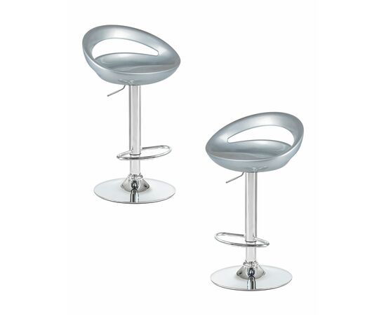 Набор 2 шт Стул барный DOBRIN DISCO, серебряный, Вариант: серебряный | Интернет магазин мебели и декора LifeDekor