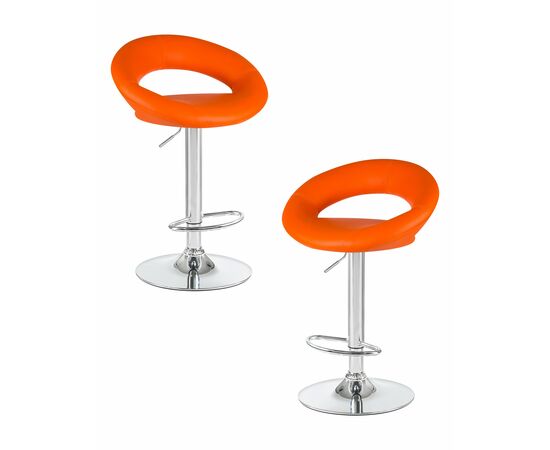 Набор 2 шт Стул барный DOBRIN MIRA, оранжевый, Вариант: оранжевый | Интернет магазин мебели и декора LifeDekor