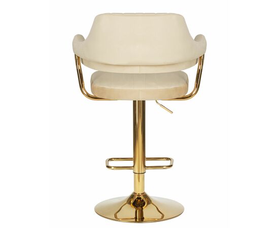 Набор 2 шт Стул барный DOBRIN CHARLY GOLD, бежевый велюр (MJ9-10), Вариант: бежевый велюр (MJ9-10), изображение 6 | Интернет магазин мебели и декора LifeDekor