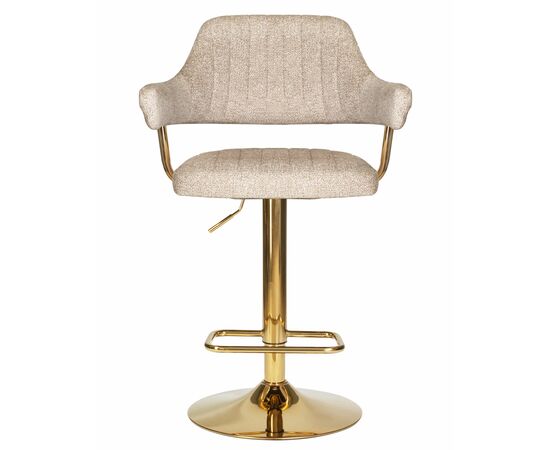 Набор 2 шт Стул барный DOBRIN CHARLY GOLD, бежевый твид (LEO26), Вариант: бежевый твид (LEO26), изображение 7 | Интернет магазин мебели и декора LifeDekor