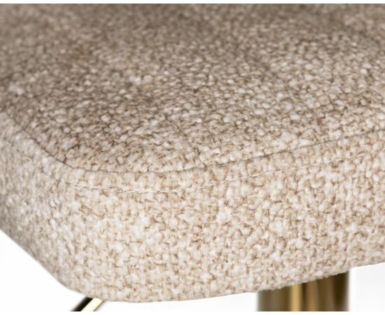 Набор 2 шт Стул барный DOBRIN CHARLY GOLD, бежевый твид (LEO26), Вариант: бежевый твид (LEO26), изображение 8 | Интернет магазин мебели и декора LifeDekor