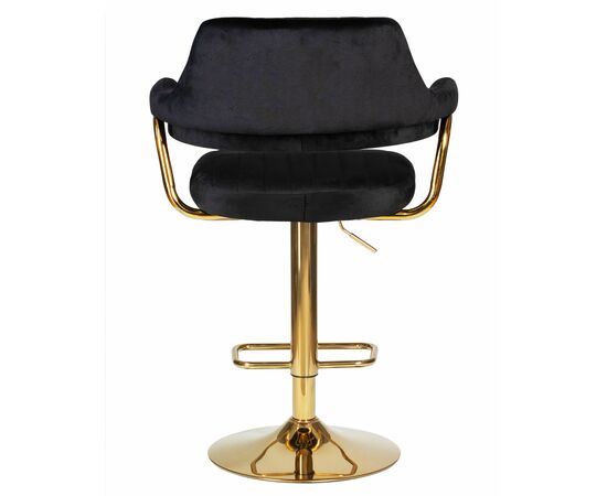 Набор 2 шт Стул барный DOBRIN CHARLY GOLD, черный велюр (MJ9-101), Вариант: черный велюр (MJ9-101), изображение 6 | Интернет магазин мебели и декора LifeDekor