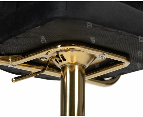 Набор 2 шт Стул барный DOBRIN CHARLY GOLD, черный велюр (MJ9-101), Вариант: черный велюр (MJ9-101), изображение 10 | Интернет магазин мебели и декора LifeDekor