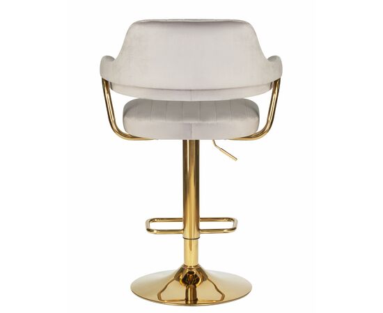 Набор 2 шт Стул барный DOBRIN CHARLY GOLD, серый велюр (MJ9-75), Вариант: серый велюр (MJ9-75), изображение 6 | Интернет магазин мебели и декора LifeDekor