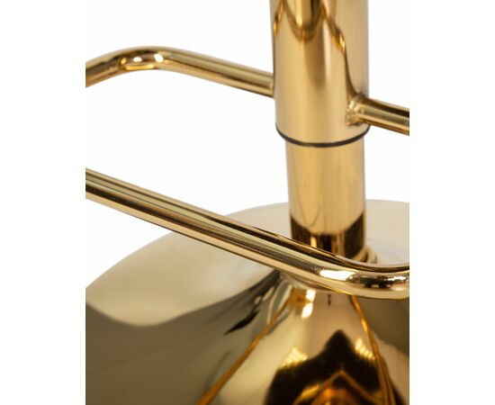 Набор 2 шт Стул барный DOBRIN CHARLY GOLD, серый велюр (MJ9-75), Вариант: серый велюр (MJ9-75), изображение 10 | Интернет магазин мебели и декора LifeDekor