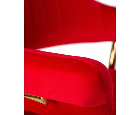 Набор 2 шт Стул барный DOBRIN CHARLY GOLD, красный велюр (MJ9-45), Вариант: красный велюр (MJ9-45), изображение 9 | Интернет магазин мебели и декора LifeDekor