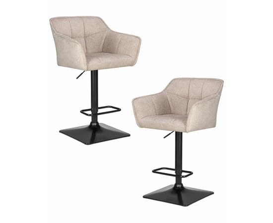 Набор 2 шт Стул барный DOBRIN RALF, бежевый твид (LEO26), Вариант: бежевый твид (LEO26) | Интернет магазин мебели и декора LifeDekor