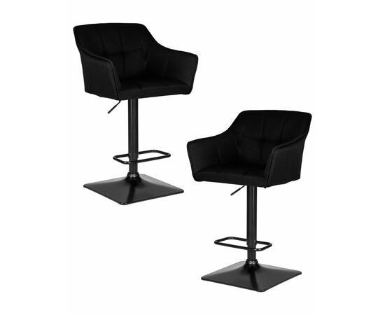 Набор 2 шт Стул барный DOBRIN RALF, черный (LAR-106D-28), Вариант: черный (LAR-106D-28) | Интернет магазин мебели и декора LifeDekor