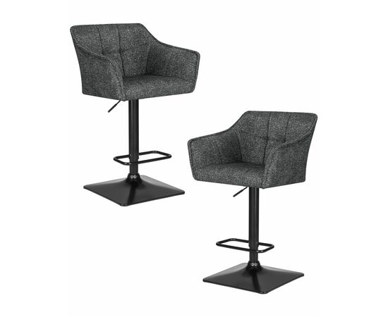 Набор 2 шт Стул барный DOBRIN RALF, серый твид (LEO11), Вариант: серый твид (LEO11) | Интернет магазин мебели и декора LifeDekor