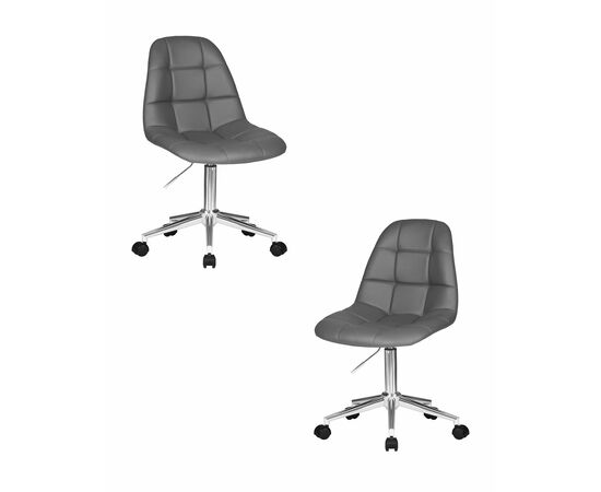 Набор 2 шт Офисное кресло для персонала DOBRIN MONTY, серый, Вариант: серый | Интернет магазин мебели и декора LifeDekor