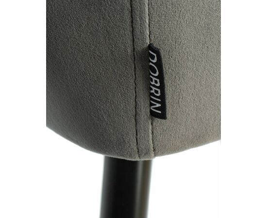 Набор 2 шт Стул обеденный DOBRIN ROBERT, черные матовые ножки, велюр V108-92 Антрацит, Вариант: черные матовые ножки, велюр V108-92 Антрацит, изображение 10 | Интернет магазин мебели и декора LifeDekor