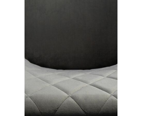 Набор 2 шт Стул обеденный DOBRIN ROBERT, черные матовые ножки, велюр V108-92 Антрацит, Вариант: черные матовые ножки, велюр V108-92 Антрацит, изображение 11 | Интернет магазин мебели и декора LifeDekor