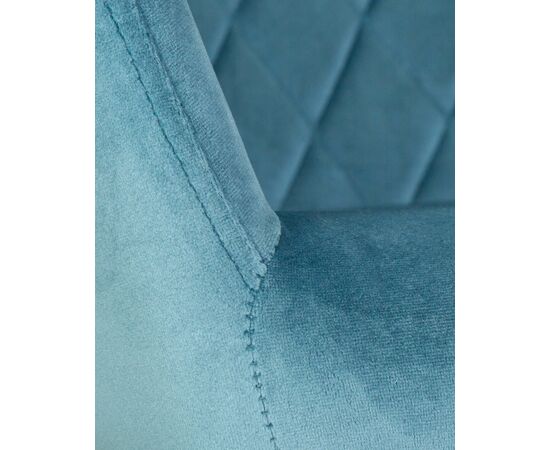 Набор 2 шт Стул обеденный DOBRIN ROBERT, черные матовые ножки, велюр V108-108 Морская волна, Вариант: черные матовые ножки, велюр V108-108 Морская волна, изображение 8 | Интернет магазин мебели и декора LifeDekor