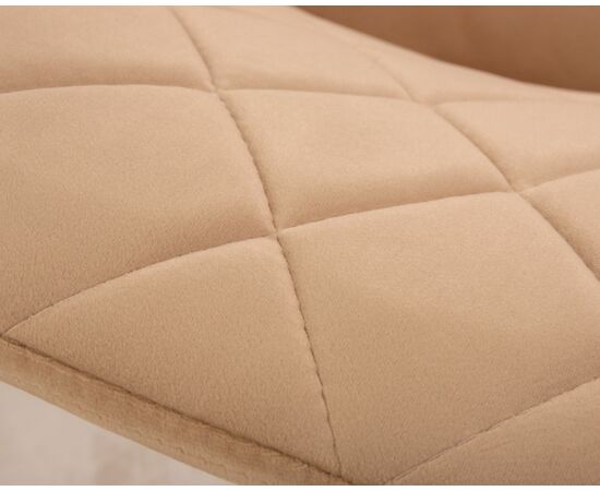 Набор 2 шт Стул обеденный DOBRIN ROBERT, черные матовые ножки, велюр V108-98 Бежевый, Вариант: черные матовые ножки, велюр V108-98 Бежевый, изображение 9 | Интернет магазин мебели и декора LifeDekor