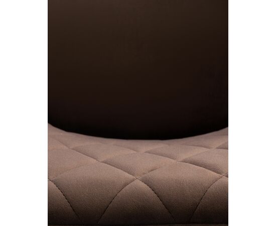 Набор 2 шт Стул обеденный DOBRIN ROBERT, черные матовые ножки, велюр V108-76 Горький шоколад, Вариант: черные матовые ножки, велюр V108-76 Горький шоколад, изображение 10 | Интернет магазин мебели и декора LifeDekor