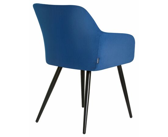 Набор 2 шт Стул обеденный DOBRIN ROBERT, черные матовые ножки, велюр V108-67 Тёмно-синий, Вариант: черные матовые ножки, велюр V108-67 Тёмно-синий, изображение 5 | Интернет магазин мебели и декора LifeDekor
