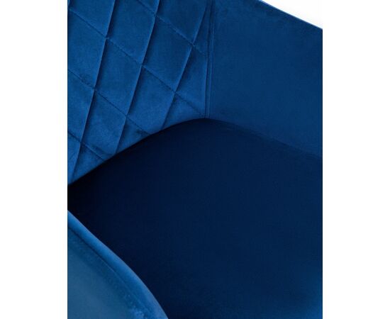 Набор 2 шт Стул обеденный DOBRIN ROBERT, черные матовые ножки, велюр V108-67 Тёмно-синий, Вариант: черные матовые ножки, велюр V108-67 Тёмно-синий, изображение 8 | Интернет магазин мебели и декора LifeDekor