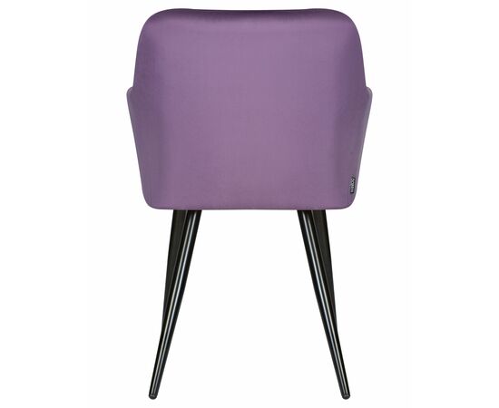 Набор 2 шт Стул обеденный DOBRIN ROBERT, черные матовые ножки, велюр V108-45 Темно-фиолетовый, Вариант: черные матовые ножки, велюр V108-45 Темно-фиолетовый, изображение 6 | Интернет магазин мебели и декора LifeDekor