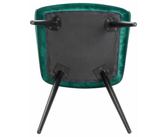 Набор 2 шт Стул обеденный DOBRIN ROBERT, черные матовые ножки, велюр V108-64 Зелёный, Вариант: черные матовые ножки, велюр V108-64 Зелёный, изображение 12 | Интернет магазин мебели и декора LifeDekor
