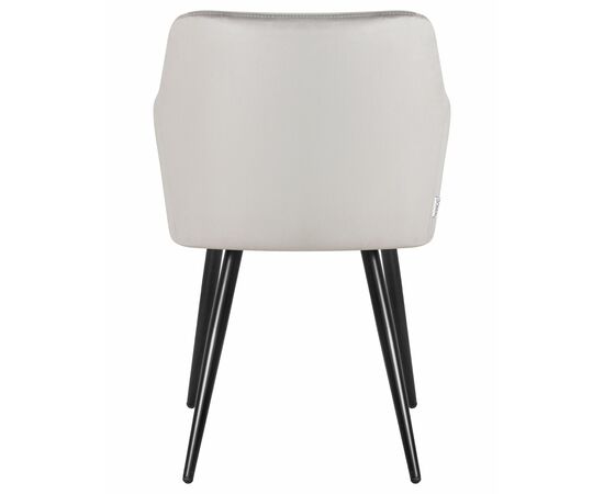 Набор 2 шт Стул обеденный DOBRIN ROBERT, черные матовые ножки, велюр V108-81 Серый, Вариант: черные матовые ножки, велюр V108-81 Серый, изображение 6 | Интернет магазин мебели и декора LifeDekor