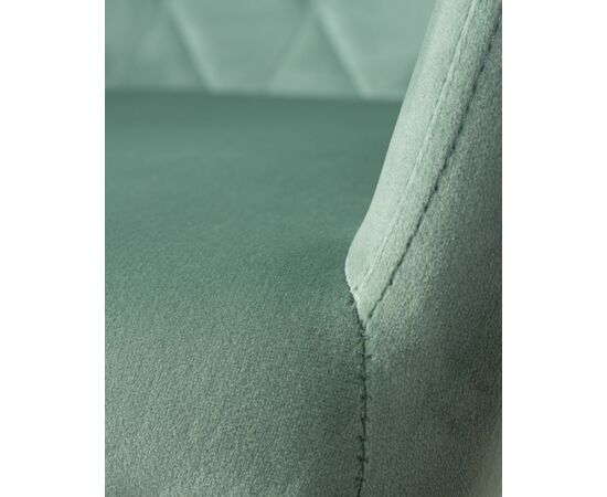 Набор 2 шт Стул обеденный DOBRIN ROBERT, черные матовые ножки, велюр V108-118 Мятный, Вариант: черные матовые ножки, велюр V108-118 Мятный, изображение 11 | Интернет магазин мебели и декора LifeDekor