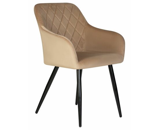 Набор 2 шт Стул обеденный DOBRIN ROBERT, черные матовые ножки, велюр V108-104 Мокко, Вариант: черные матовые ножки, велюр V108-104 Мокко, изображение 3 | Интернет магазин мебели и декора LifeDekor