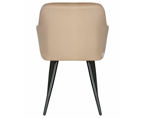 Набор 2 шт Стул обеденный DOBRIN ROBERT, черные матовые ножки, велюр V108-104 Мокко, Вариант: черные матовые ножки, велюр V108-104 Мокко, изображение 6 | Интернет магазин мебели и декора LifeDekor