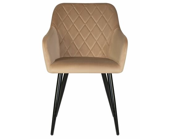 Набор 2 шт Стул обеденный DOBRIN ROBERT, черные матовые ножки, велюр V108-104 Мокко, Вариант: черные матовые ножки, велюр V108-104 Мокко, изображение 7 | Интернет магазин мебели и декора LifeDekor