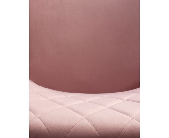 Набор 2 шт Стул обеденный DOBRIN ROBERT, черные матовые ножки, велюр V108-15 Розовый, Вариант: черные матовые ножки, велюр V108-15 Розовый, изображение 11 | Интернет магазин мебели и декора LifeDekor