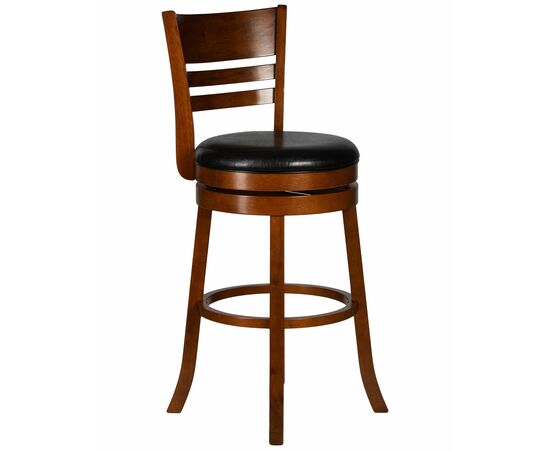 Набор 2 шт Вращающийся полубарный стул DOBRIN WILLIAM COUNTER, шоколад, черный, Вариант: шоколад, чёрный, изображение 2 | Интернет магазин мебели и декора LifeDekor
