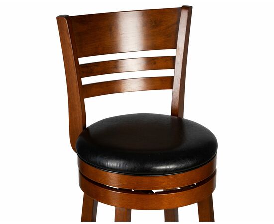 Набор 2 шт Вращающийся полубарный стул DOBRIN WILLIAM COUNTER, шоколад, черный, Вариант: шоколад, чёрный, изображение 8 | Интернет магазин мебели и декора LifeDekor