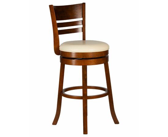 Набор 2 шт Вращающийся полубарный стул DOBRIN WILLIAM COUNTER, шоколад, кремовый, Вариант: шоколад, кремовый, изображение 2 | Интернет магазин мебели и декора LifeDekor