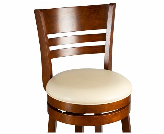 Набор 2 шт Вращающийся полубарный стул DOBRIN WILLIAM COUNTER, шоколад, кремовый, Вариант: шоколад, кремовый, изображение 8 | Интернет магазин мебели и декора LifeDekor