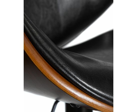 Набор 2 шт Стул барный DOBRIN JACK BLACK, цвет черный глянец PU ABD 002, Вариант: цвет черный глянец PU ABD 002, изображение 10 | Интернет магазин мебели и декора LifeDekor