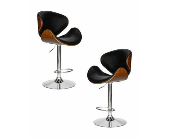 Набор 2 шт Стул барный DOBRIN JACK, цвет черный глянец PU ABD 002, Вариант: цвет черный глянец PU ABD 002 | Интернет магазин мебели и декора LifeDekor