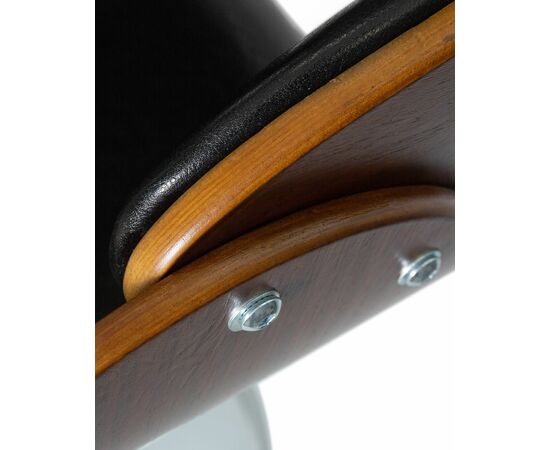 Набор 2 шт Стул барный DOBRIN JOHN, цвет сиденья черный глянец PU ABD 002, Вариант: цвет сиденья черный глянец PU ABD 002, изображение 9 | Интернет магазин мебели и декора LifeDekor