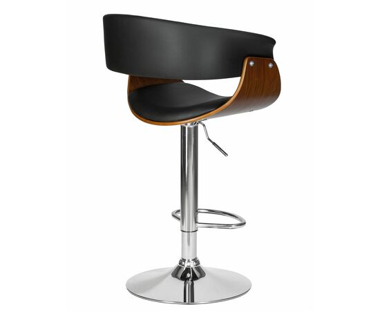 Набор 2 шт Стул барный DOBRIN OSTIN, цвет черный PU ABA 001, Вариант: цвет черный PU ABA 001, изображение 5 | Интернет магазин мебели и декора LifeDekor