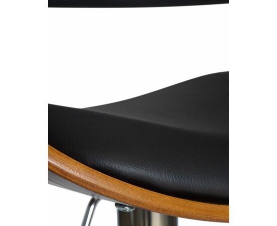 Набор 2 шт Стул барный DOBRIN OSTIN, цвет черный PU ABA 001, Вариант: цвет черный PU ABA 001, изображение 9 | Интернет магазин мебели и декора LifeDekor