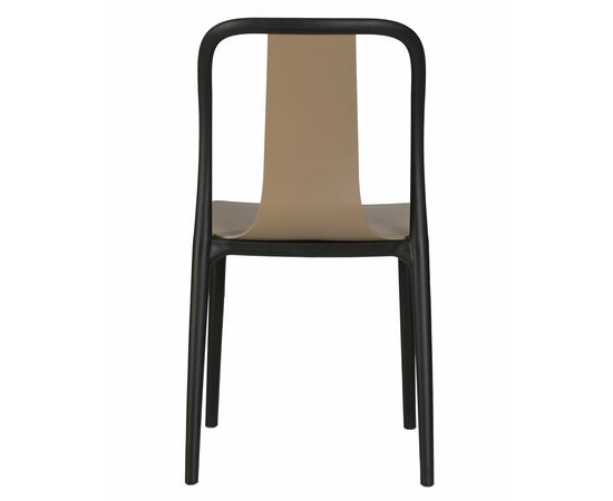 Набор 4 шт Стул обеденный DOBRIN ADAM, черный/бежевый, Вариант: черный/бежевый, изображение 6 | Интернет магазин мебели и декора LifeDekor