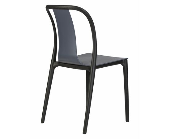 Набор 4 шт Стул обеденный DOBRIN ADAM, черный/серо-голубой, Вариант: черный/серо-голубой, изображение 5 | Интернет магазин мебели и декора LifeDekor