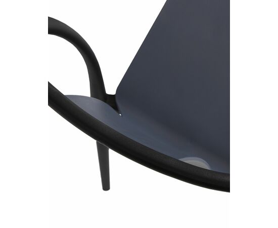 Набор 4 шт Стул обеденный DOBRIN ADAM, черный/серо-голубой, Вариант: черный/серо-голубой, изображение 8 | Интернет магазин мебели и декора LifeDekor